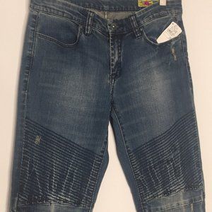 Blank NYC Motorcycle Blue Jeans 28 NWT